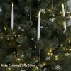 🍂TikTok Fall Sale — Last Day 70% OFF🎉Christmas Tree Led Candles with Clear Crystal Ball Hook🎄