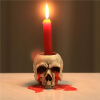 Skull candlestick