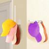 2 Pack Hat Racks for Baseball Caps, Stainless Steel Hat Organizer for Baseball Cap, Hat Holder Storage Organizer, Hat Hanger Strong Adhesive/Wall Drilled for Door,Bedroom,Closet(Black 6 in)