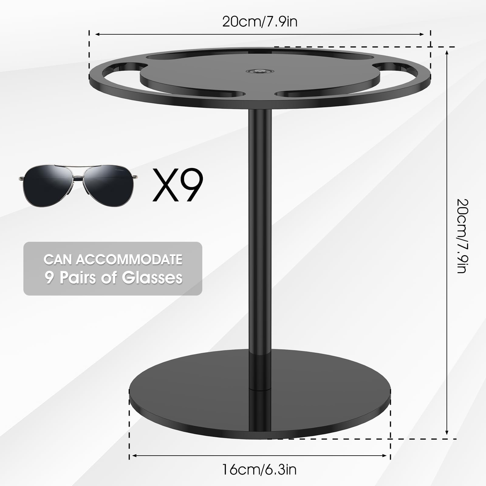 💥LAST DAY SALE 50% OFF💥360 Degree Rotating Sunglasses Stand⚡BUY 2 FREE SHIPPING
