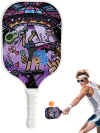 Pickle Ball Set,Paddle Ball Accessories, Paddles With Honeycomb Core - Fiberglass Rackets And Paddles For Contest And Daily Training Onlynery