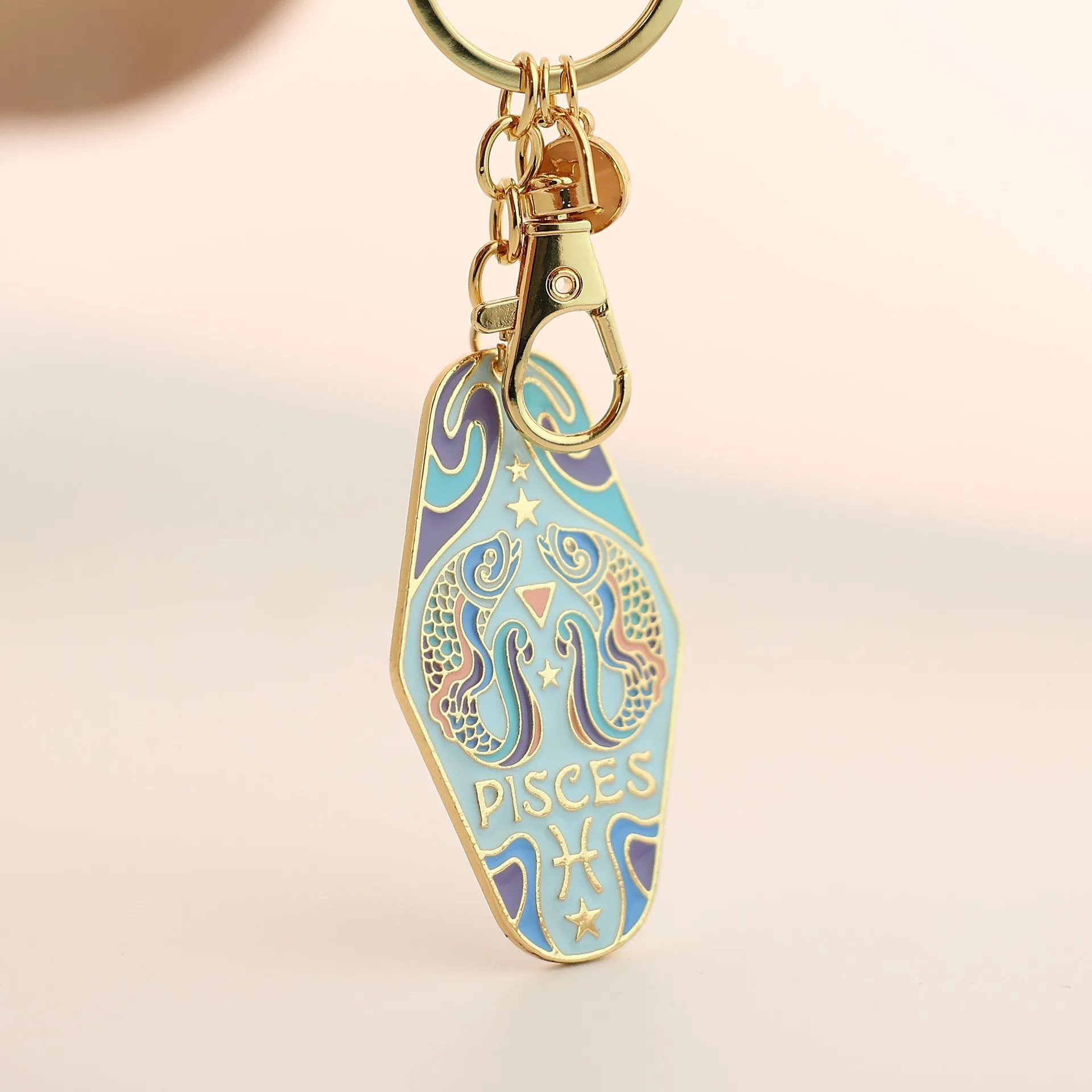 ⏰BUY 3 GET 1 FREE🔮Vintage Illustrated Zodiac Keychain