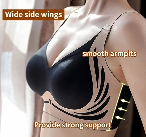 🎁Last Day 50% Off - Super gather bra | Wireless Push-up Bra👍No more sagging breasts