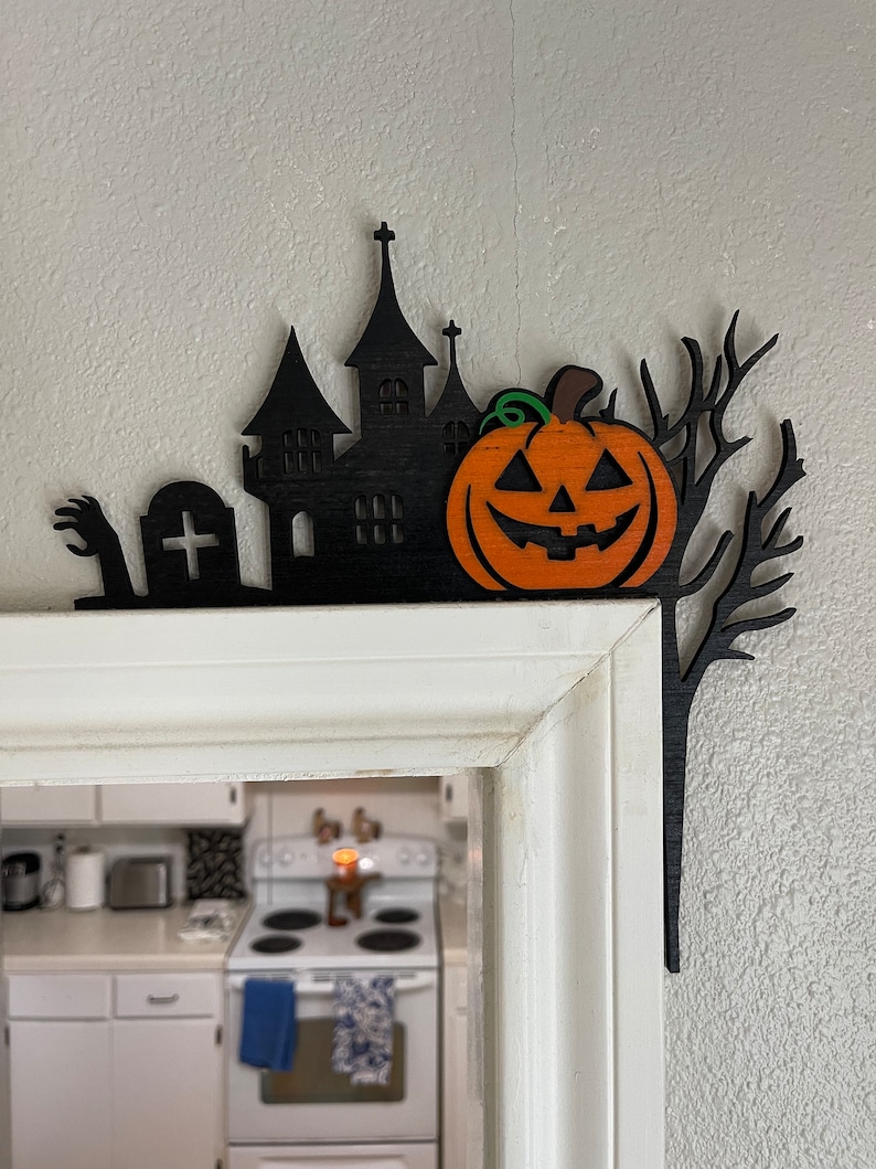 🌈Hot sale now [60% OFF] - Wooden Halloween Door Corner Sign