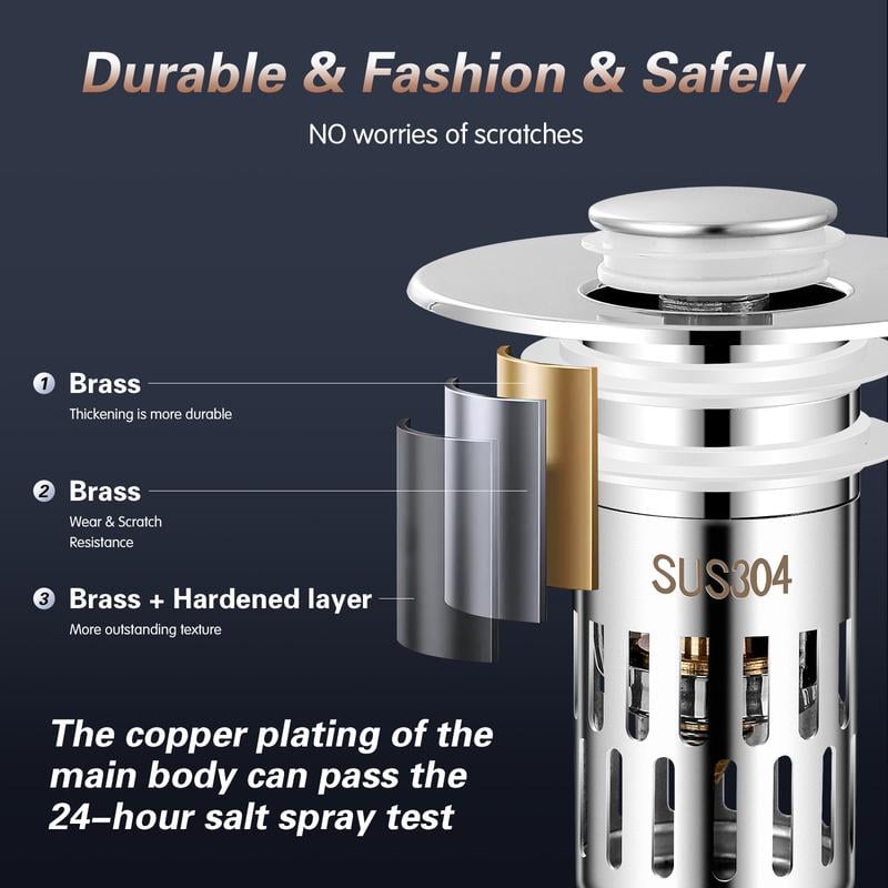 🔥LAST DAY SALE 49% OFF-Universal Stainless Steel Drain Strainer (BUY 2 GET 1 FREE)