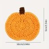 🎁TikTok Last Day Sale - 70% OFF👻Pumpkins Coaster Handmade Knitted Drink Coaster Set