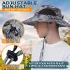 EINSKEY Unisex Sun Hat, Waterproof Wide Brim Bucket Hat Packable Boonie Hat for Fishing Hiking Gardening Safari Beach