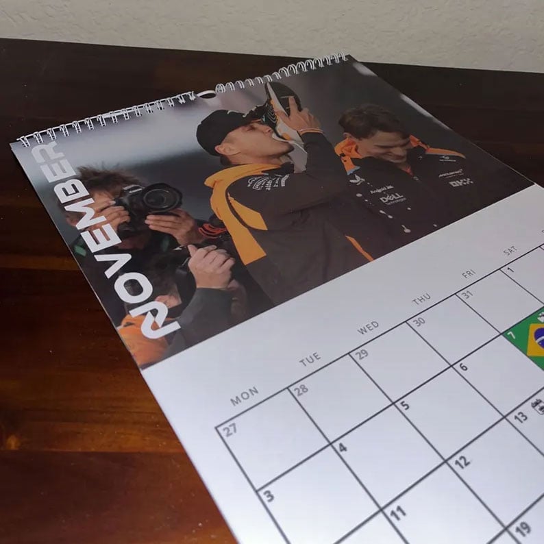 🏎F1 Wall Calendar