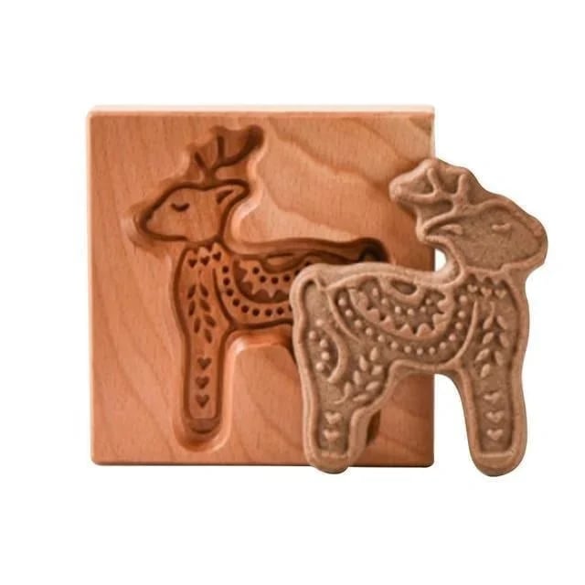 (🌲EARLY CHRISTMAS SALE - 50% OFF) 💖WOOD PATTERNED COOKIE CUTTER - EMBOSSING MOLD FOR COOKIES