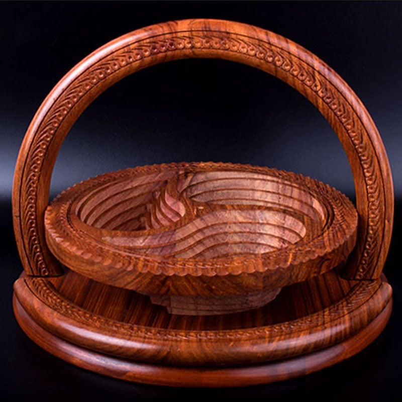 🔥Last Day Promotion 48% OFF-🎁-Handmade wood carving fruit plate