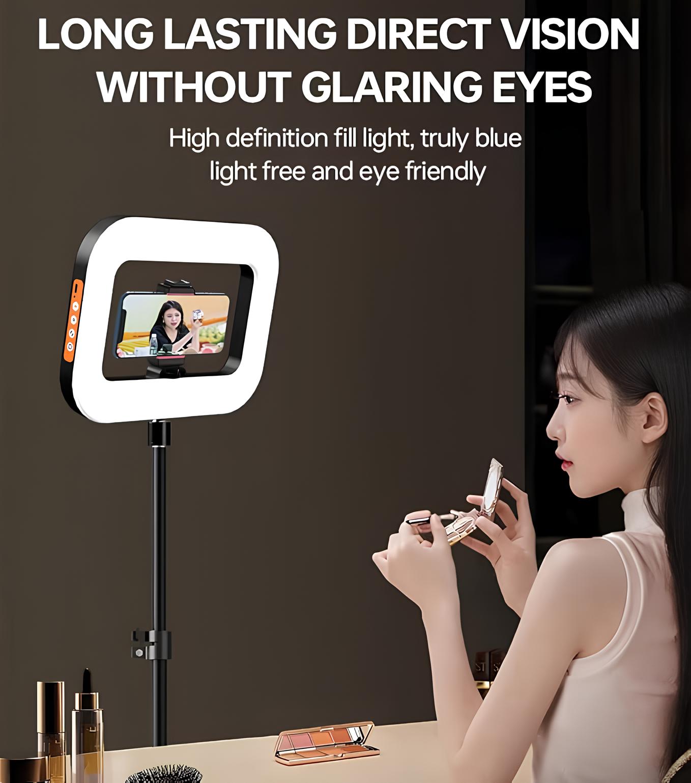 🎁TikTok Last Day Sale - 70% OFF🎉Rechargeable Selfie Portable Ring Light – Adjustable Bicolor Fill Light
