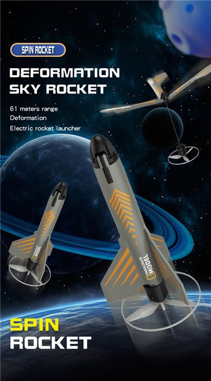 🚀 Rocket Launcher for Kids-space toy gift for boys and girls