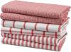 LANE LINEN Kitchen Towels Set - Pack of 6 Cotton Dish Towels for Drying Dishes, 18”x 28”, Kitchen Hand Towels, Absorbent Tea Towels, Dish Towels for Kitchen, Quick Drying Kitchen Towel Set - Olive