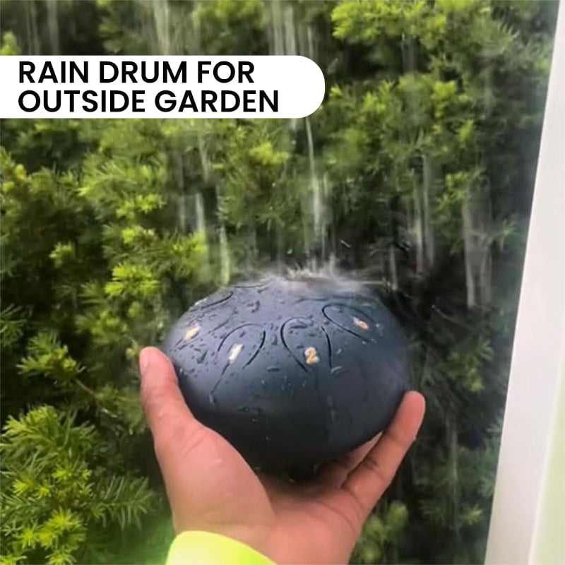 🔥Christmas Sales 50% OFF-🎄Rain Drum for Outside Garden with The Fingerstalls