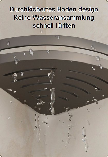 🔥Kaufe 3 Erhalte 1🚿Dreiecksregal fürs Badezimmer(Bohrfreie Saugnäpfe)
