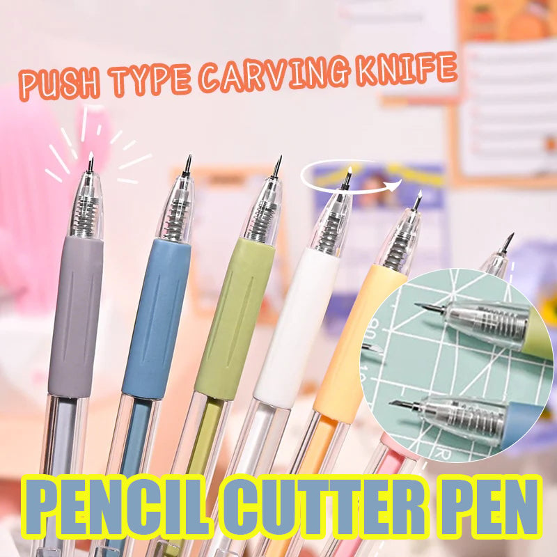 (🎄Christmas Hot Sale - 70% OFF)Cartoon Pattern Student Utility Knife Pen(6 Pcs)