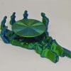 3D-Printed Spooky Skeleton Hand Self-Adjusting Coaster