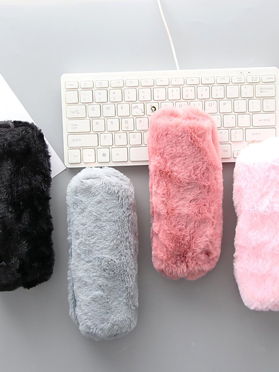 Faux Fur Pencil Case 1pc