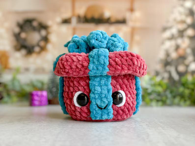 🔥Last 4 hours 60% OFF🎁 Magical Handmade Crochet Christmas Gift Boxes🎄