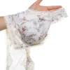 Front Zipper Wireless Flower Bra