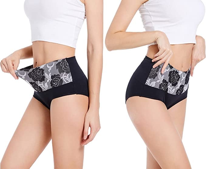 ✨Letzter Tag Kaufe 1 und erhalte 3 Packungen (JE NUR 6,33 €)🔥Damen-Slip mit hoher Taille und Bauchkontrolle aus reiner Baumwolle in Übergröße