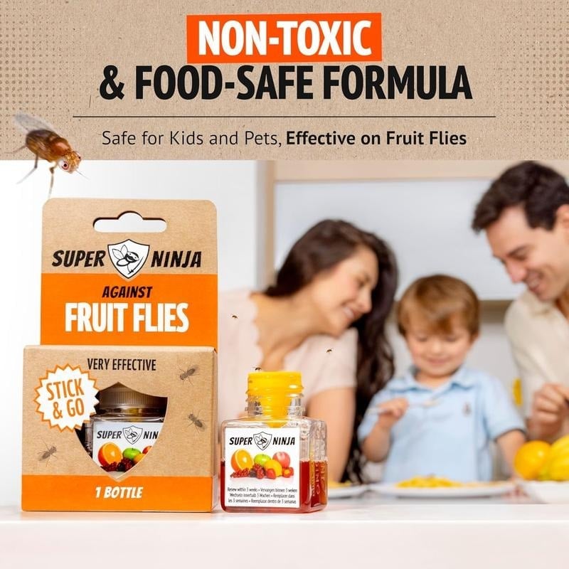 🎁TikTok Last Day Sale - 70% OFF🔥Super Ninja Fruit Fly Traps- safe for children and pets