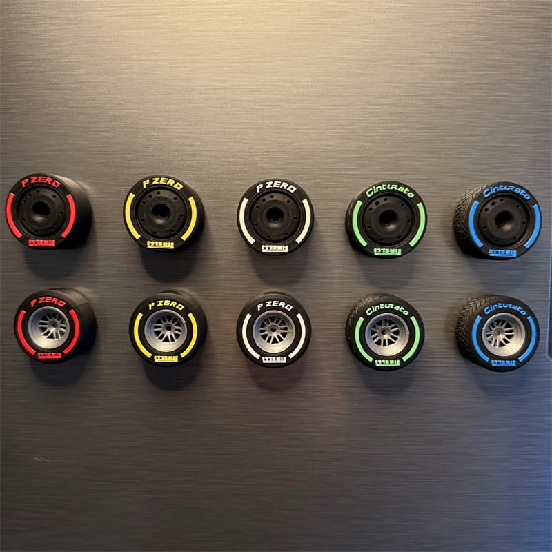 Formula 1 Tire Fridge Magnets