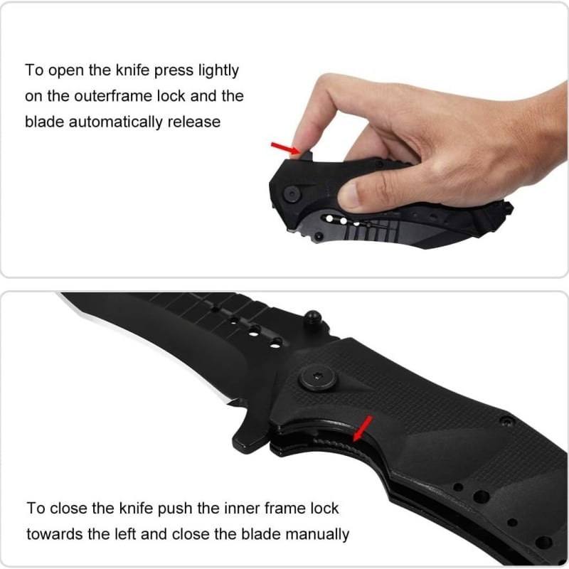 Nighthawk Survival Knife! ⚔️ Glass Breaker + Multi-Tool