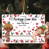 🎁TikTok Last Day Sale - 70% OFF🎉Funny Couples Christmas Gift - Personalized Photo Wooden Slider Ornament For Couples
