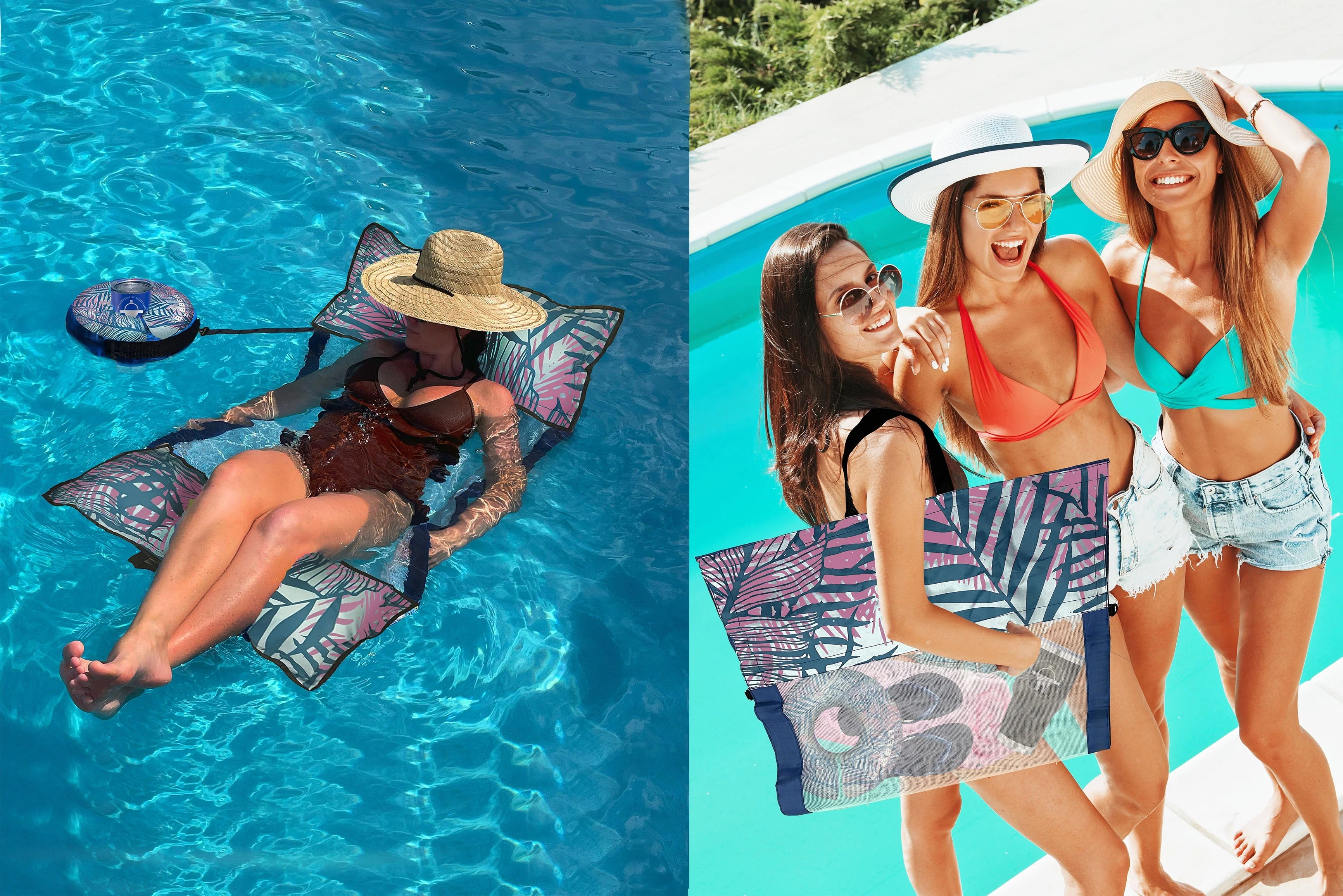 ⏰LAST DAY SALE 50% OFF💥2-In-1 Floating Hammock And Beach Tote
