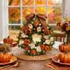🍁🎁Year-Round Peony Wreath – 🎄Autumn, Halloween & Christmas