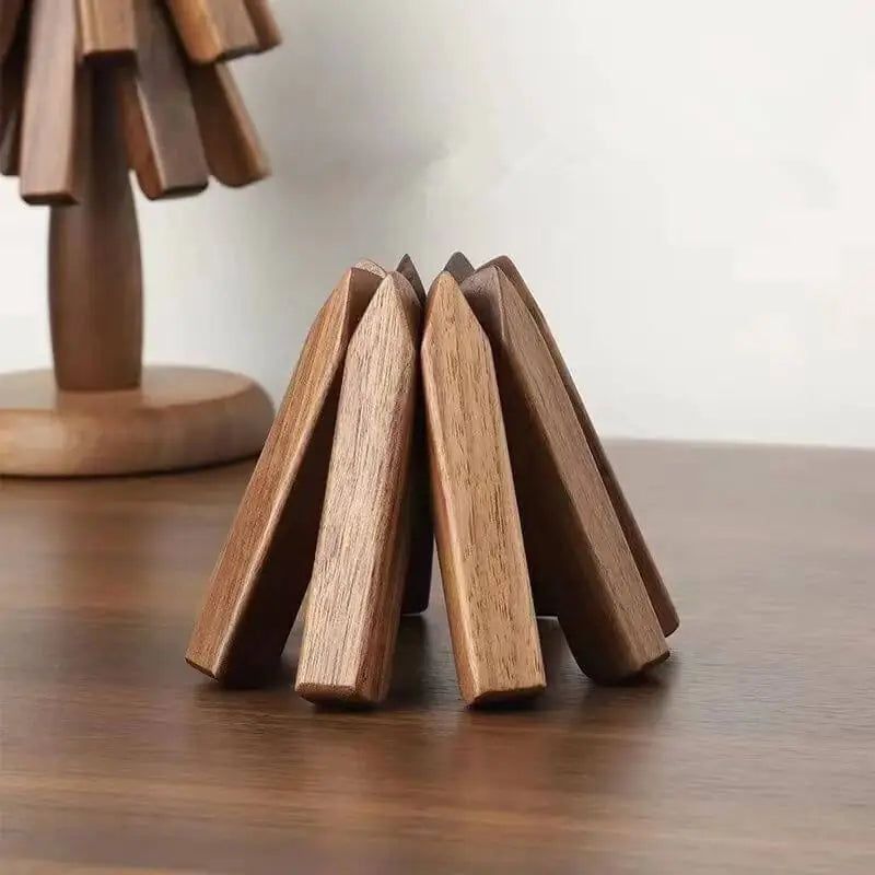 (🎄Early Christmas Sale - 49% OFF) ✨️Walnut Tree  Wooden Magnetic Trivet