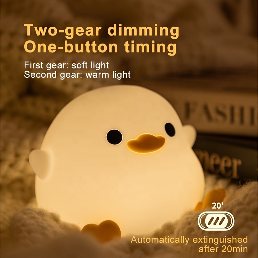 🔥Last Day Promotion 50% OFF -🎁- 🎀Adorable Duckling Silicone Night Light 💡