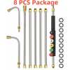 4000 PSI Telescoping High Pressure Washer Wand Set for Gutter & Roof Drainage & Walls Cleaning