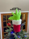 🎄Christmas Tree Topper - Grinch Hand Holding Christmas Ball