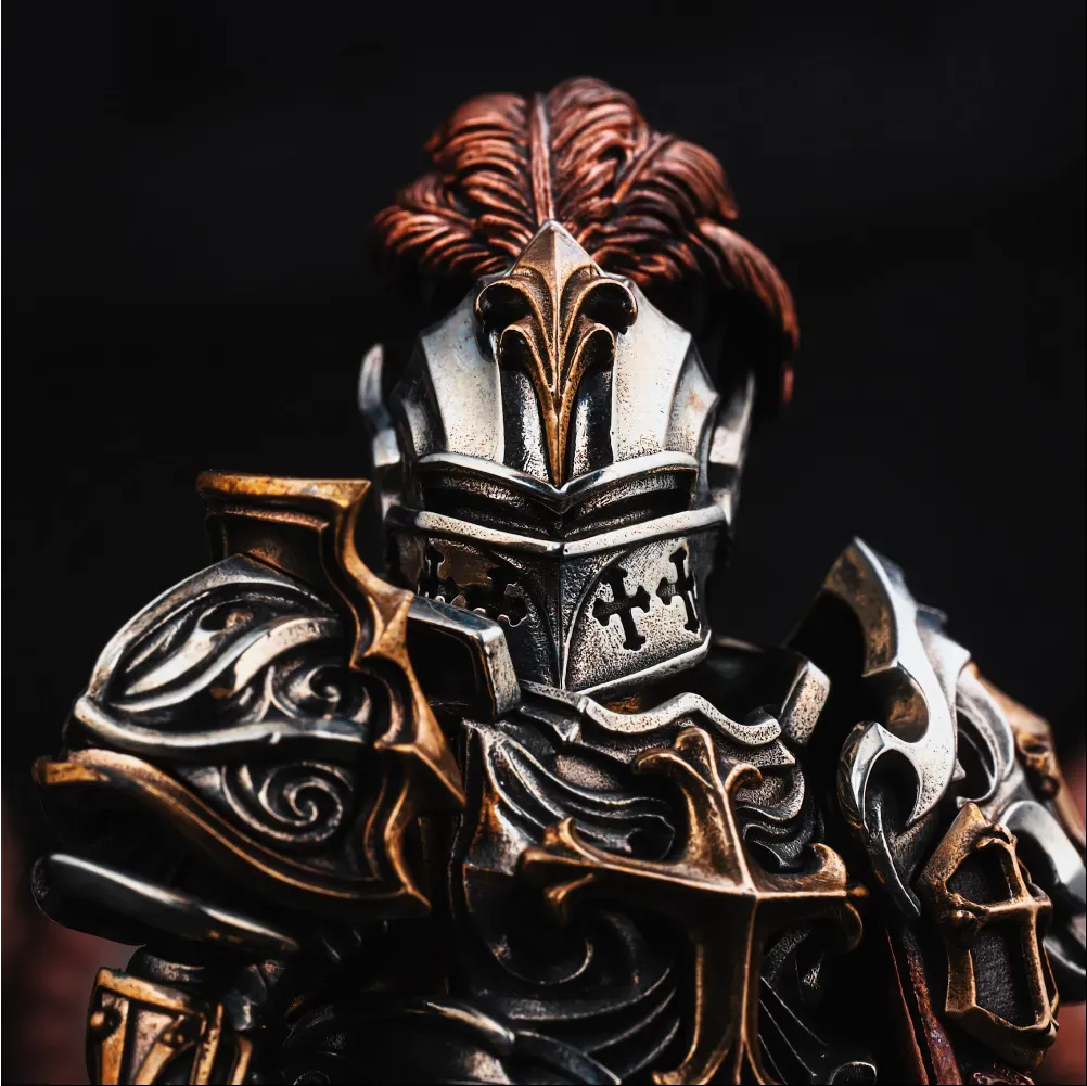 🎁TikTok Last Day Sale - 70% OFF🔥Crimson Templar Collectible Figure Detachable Bronze Copper Knight Statue & Free Shipping