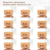 ❤️Shaking Feet Wooden Doll with 12PCS Magnetic Expressions