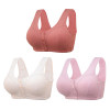 🎉Buy 1 Get 3 (3packs) - COMFORTABLE FRONT-CLOSURE WIRELESS PLUS SIZE BUTTON BRA