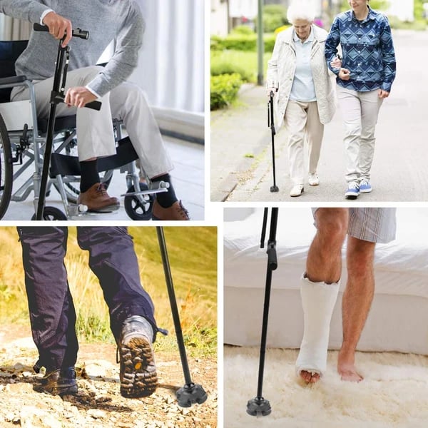 🔥Today's Specials🔥💥Aluminum alloy with LED light non-slip foldable walking stick💥👵