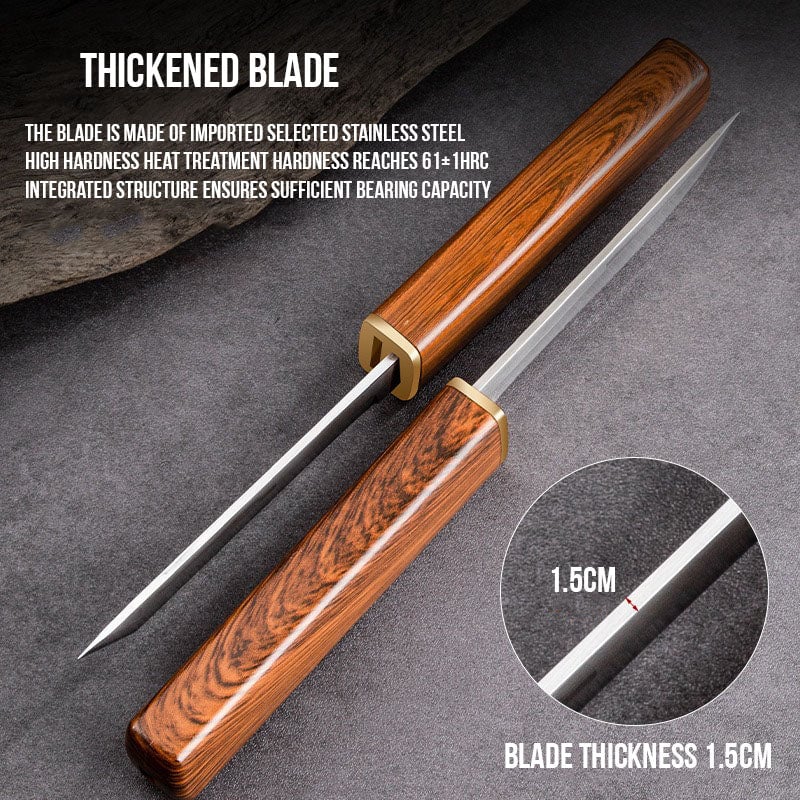 Handmade Portable 2 In 1 Double Blades Knife