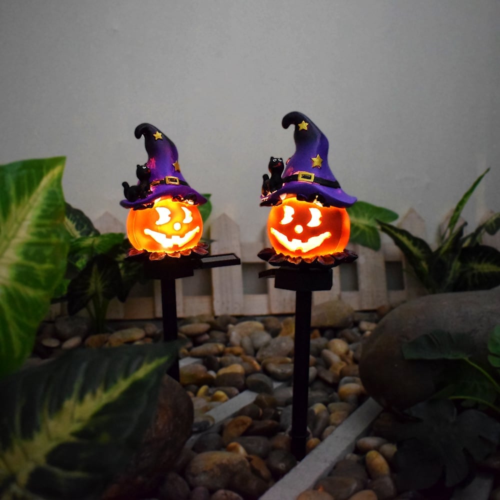 🎃Holiday sales🔥A very fun must-have solar pumpkin patch light for Halloween