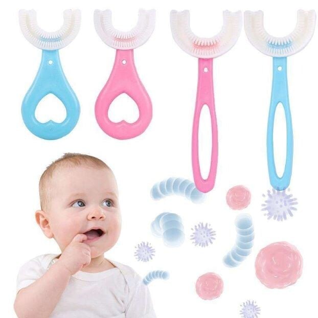 🎁Last Day Sale 70% OFF🎁U-shaped children's toothbrush-💕Buy 2 Get 1 Free