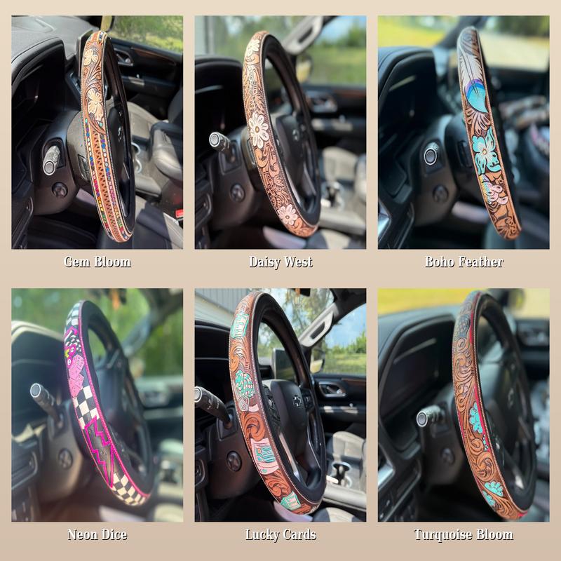 ⏰LAST DAY SALE 50% OFF🔥Western Steering Wheel Cover