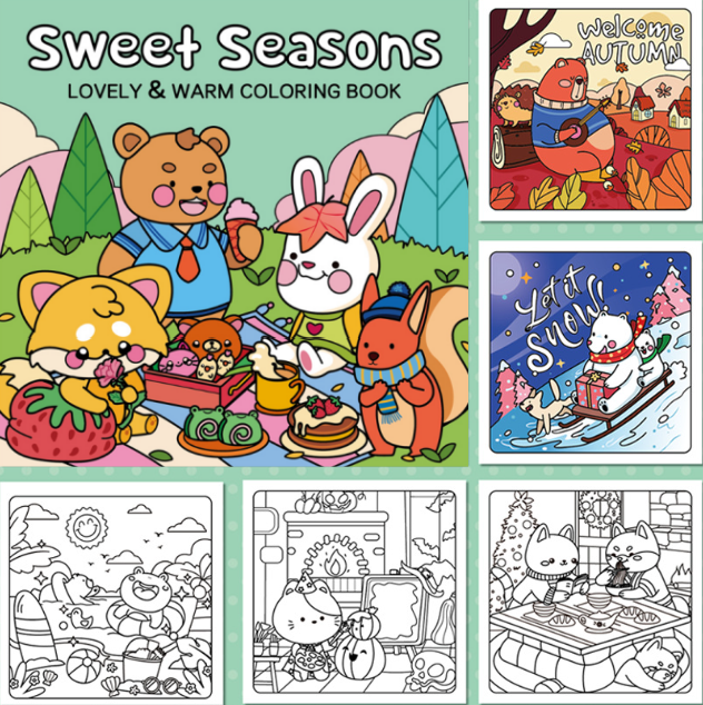 🎁Children's Day Sale 50% OFF💕 🎨Hand-Drawn Coloring Book 🎨