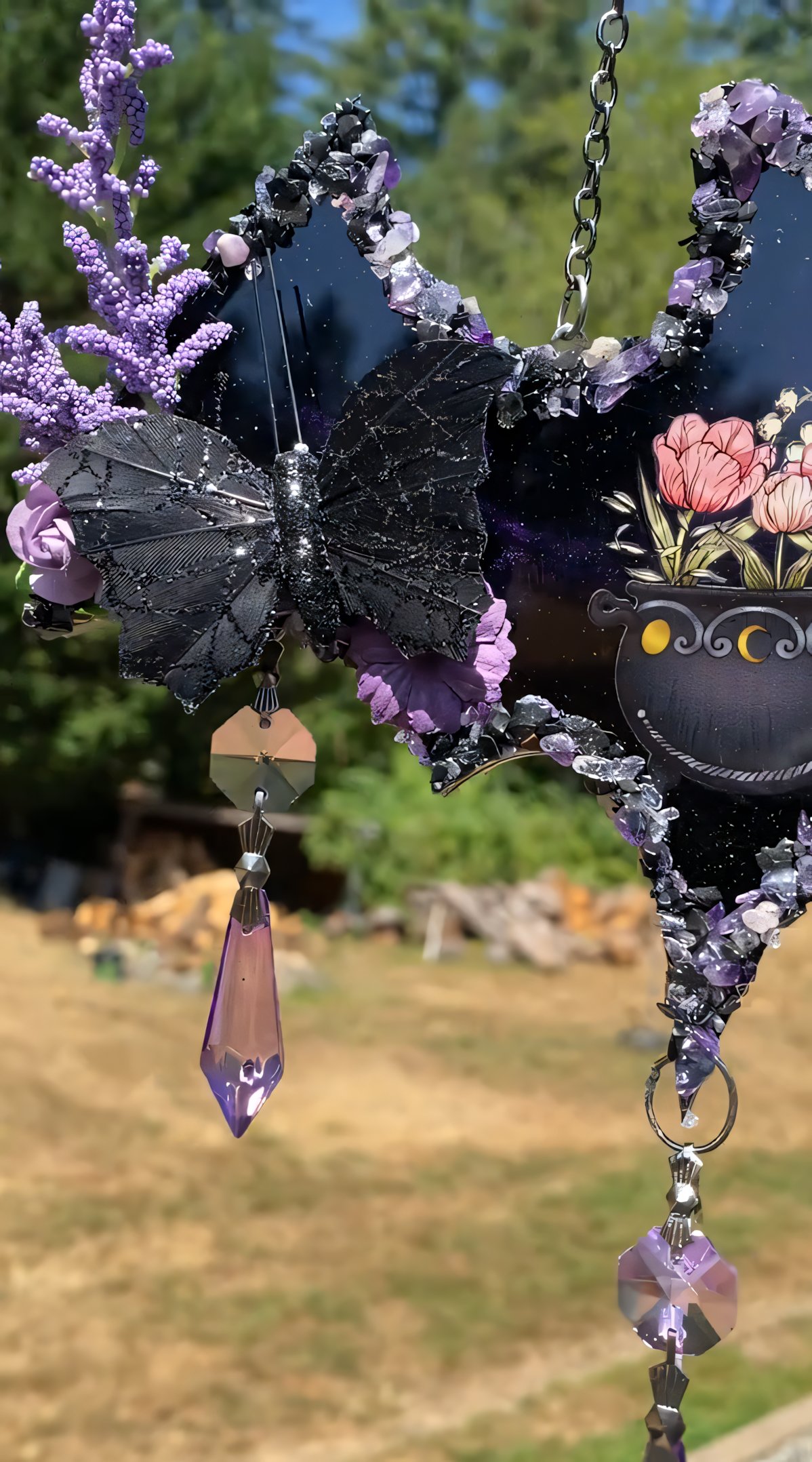 🎁TikTok Last Day Sale - 70% OFF🦇Witching Hour Blooms & Bat Accents