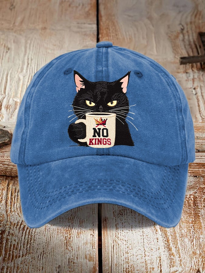 Unisex Washed Cotton Hat Without King Cat