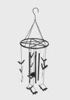 Mystic Bat & Pentagram Wind Chime