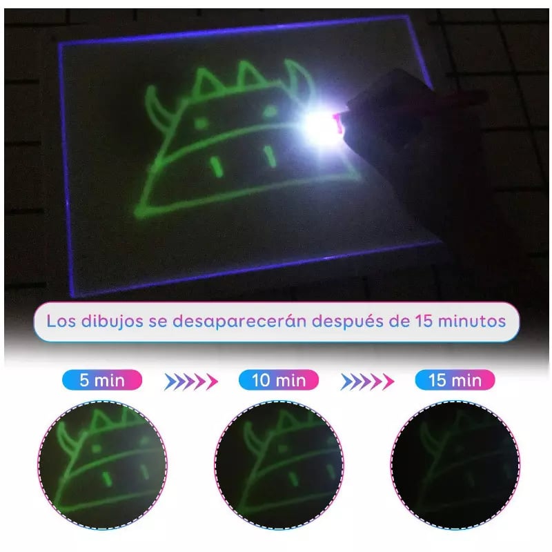 🎁2023-Christmas Hot Sale🎁🌟Magic LED Light Drawing Pad - Release the Creativity of Children!☀ - 50% OFF