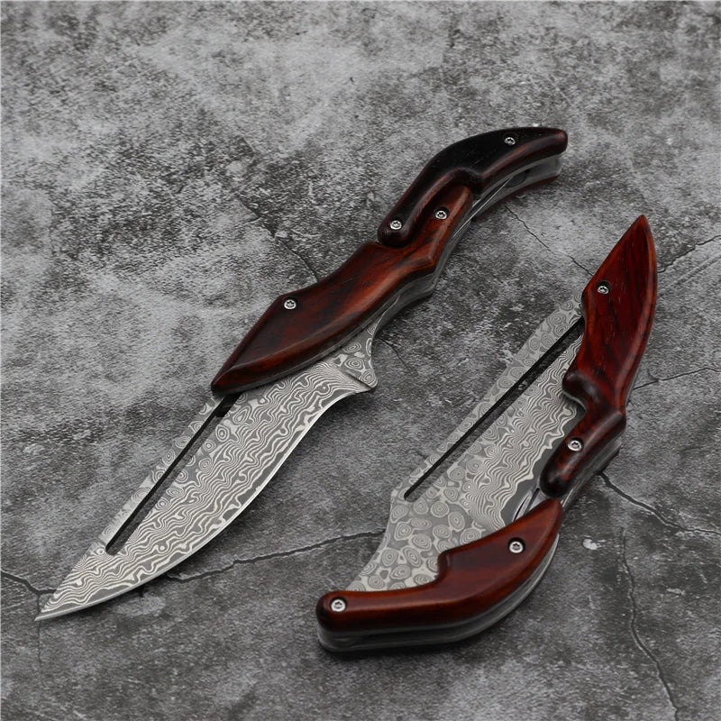 Damascus Steel Professional Folding Knife
