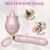 New Rose Toy Warming G-spot Tongue Licking Vibrator